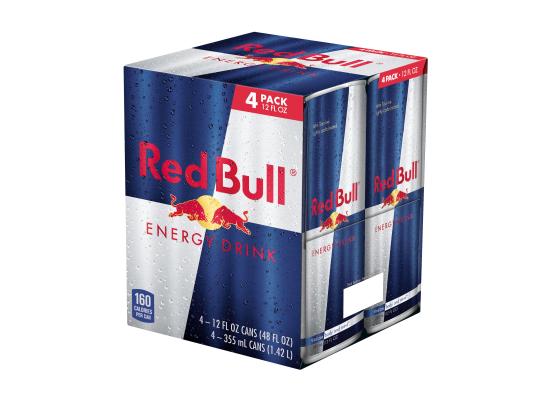 Red Bull Energy Drink, 250ml Pack of 4